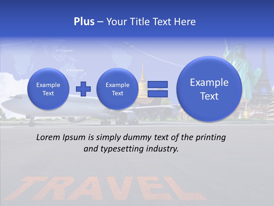 Boeing Trip London PowerPoint Template