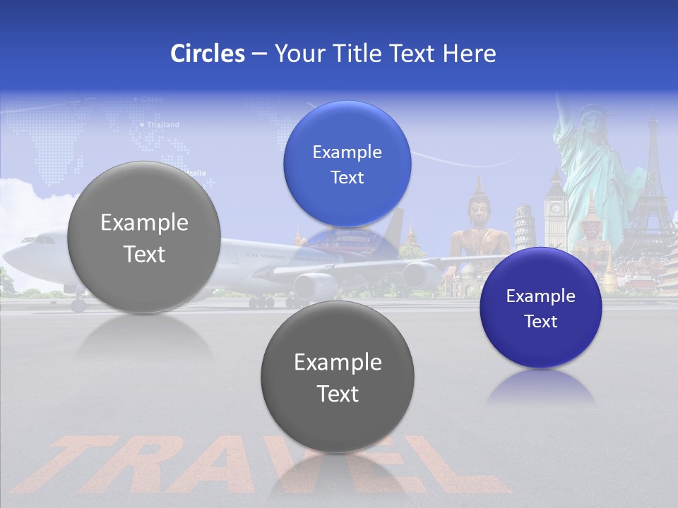 Boeing Trip London PowerPoint Template