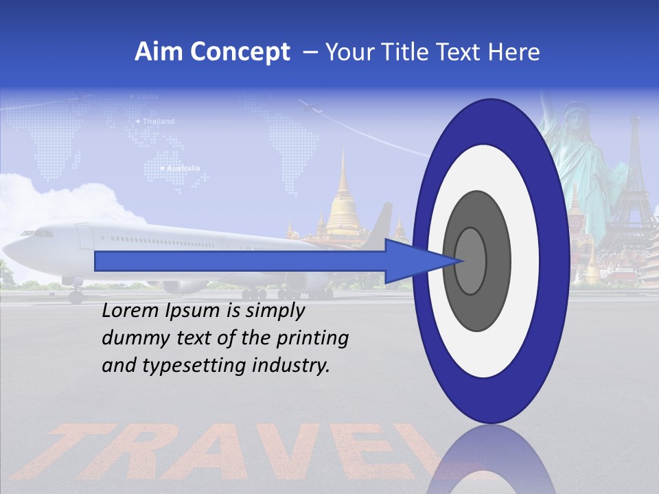 Boeing Trip London PowerPoint Template