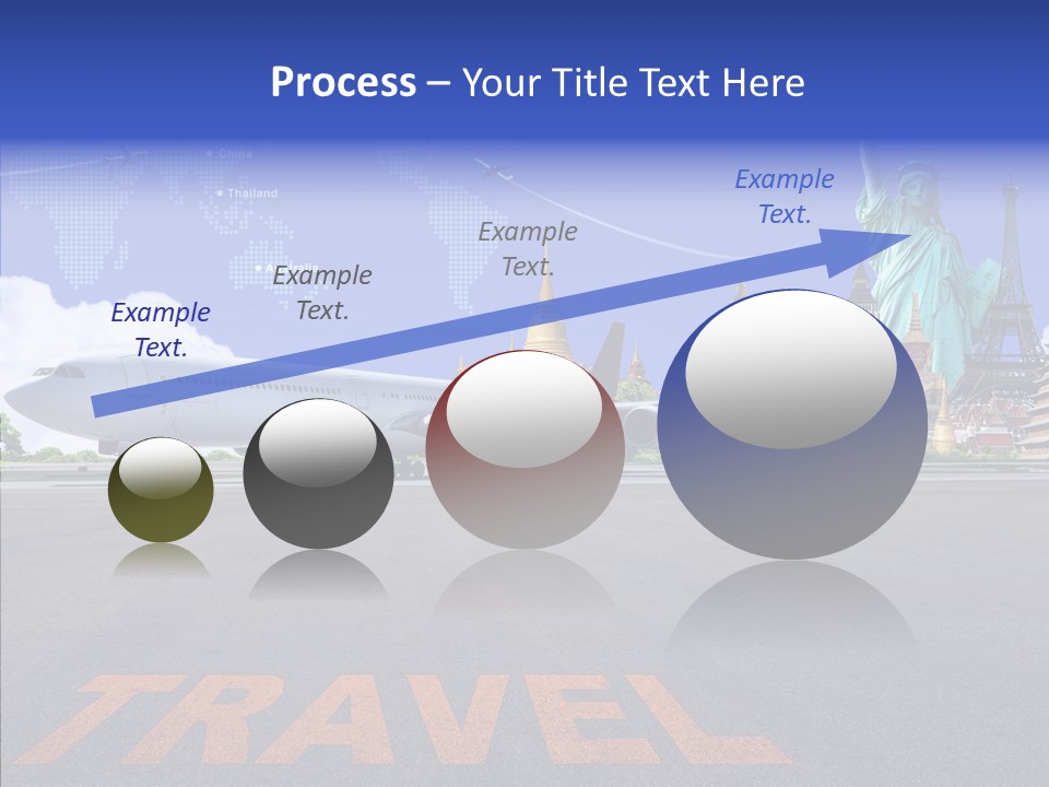 Boeing Trip London PowerPoint Template