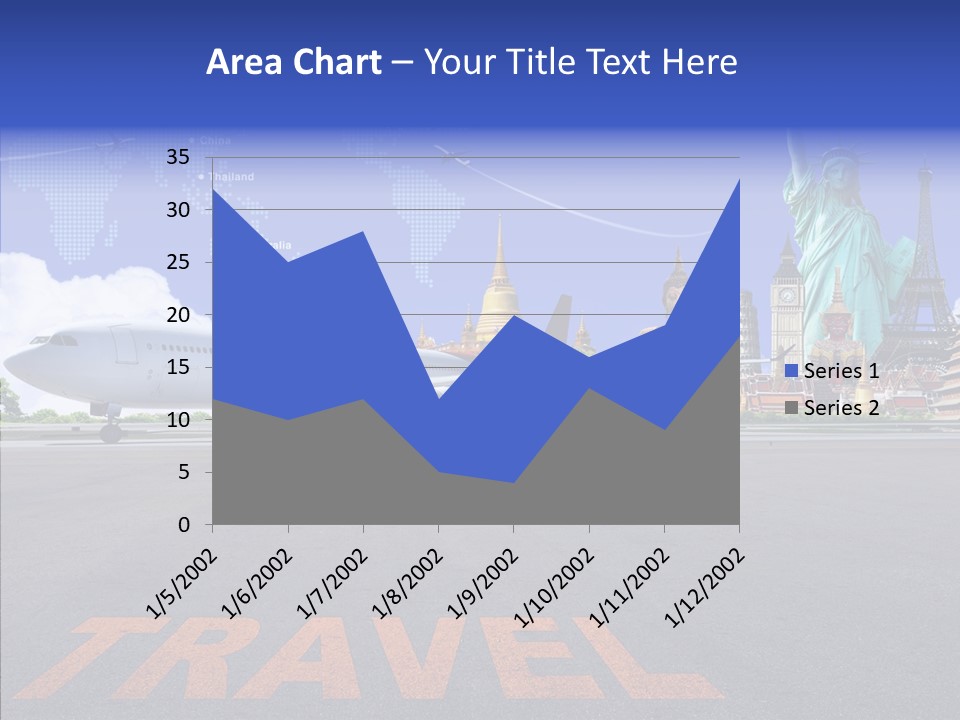 Boeing Trip London PowerPoint Template