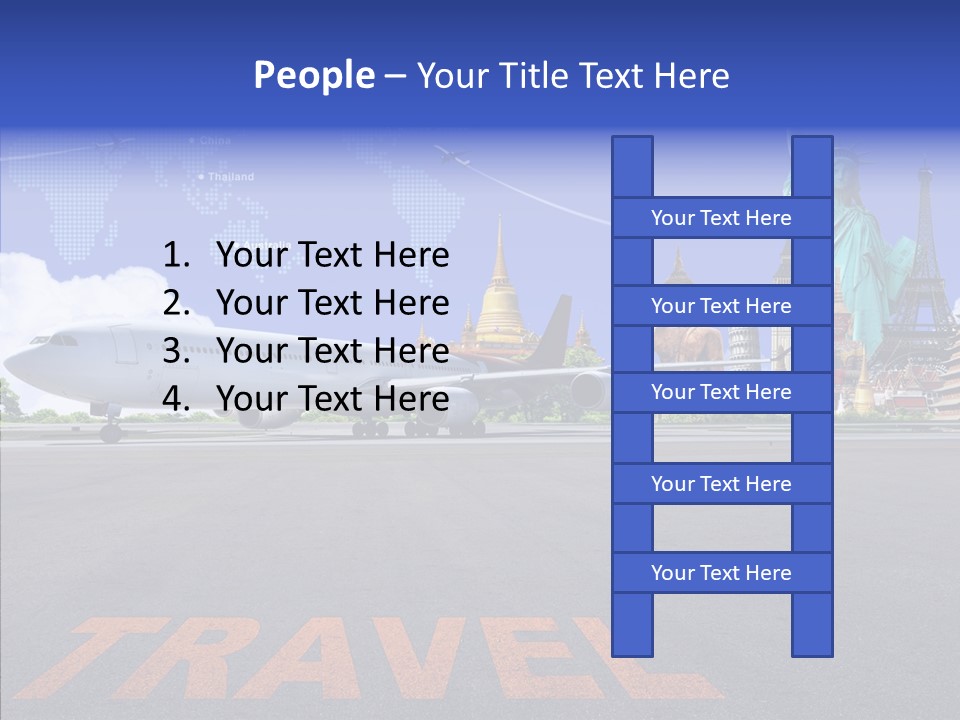 Boeing Trip London PowerPoint Template