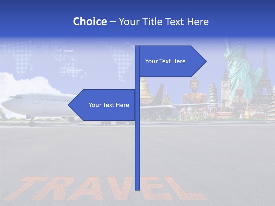 Boeing Trip London PowerPoint Template