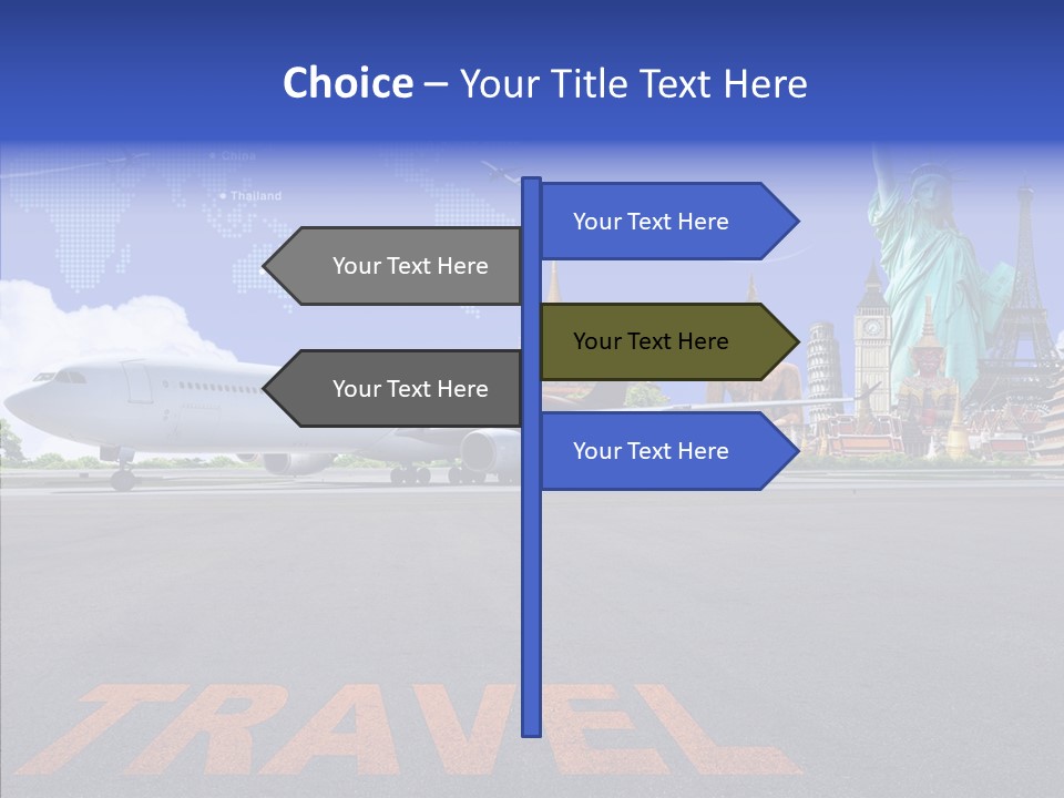 Boeing Trip London PowerPoint Template