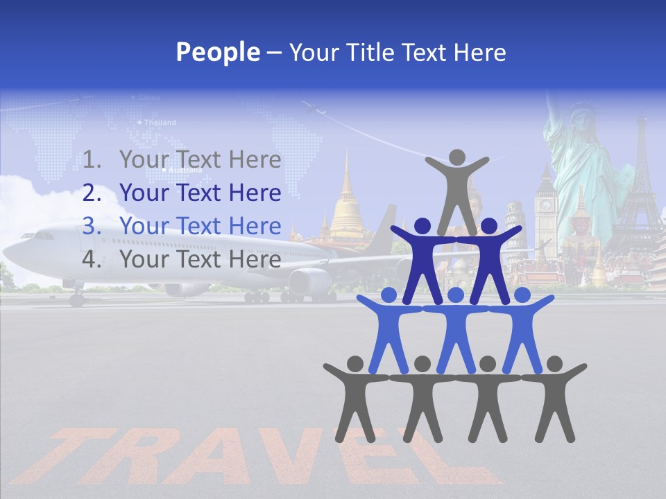 Boeing Trip London PowerPoint Template