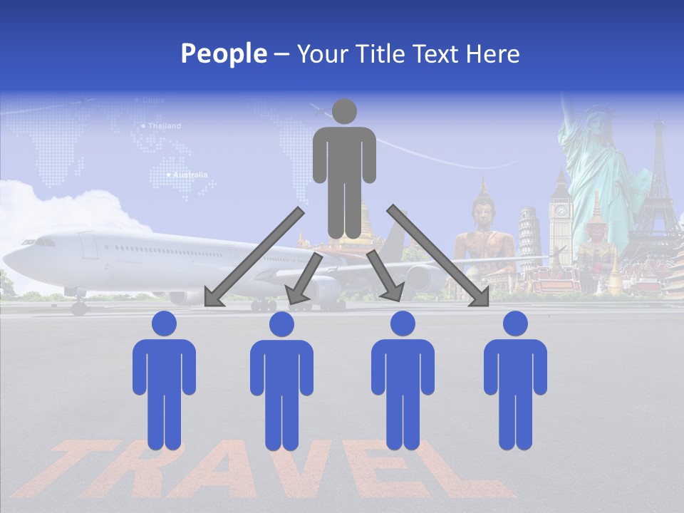 Boeing Trip London PowerPoint Template