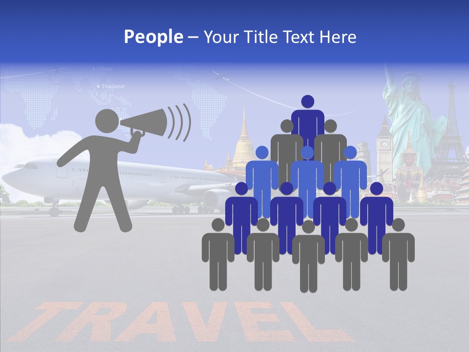 Boeing Trip London PowerPoint Template