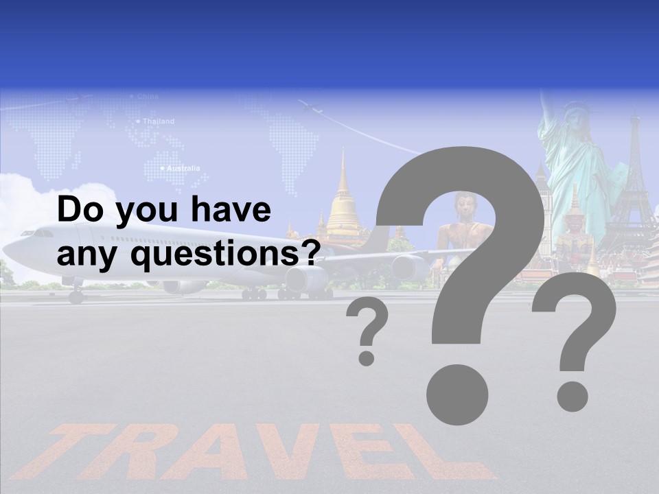 Boeing Trip London PowerPoint Template