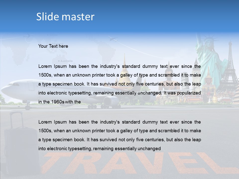 Tower Travel Boeing PowerPoint Template