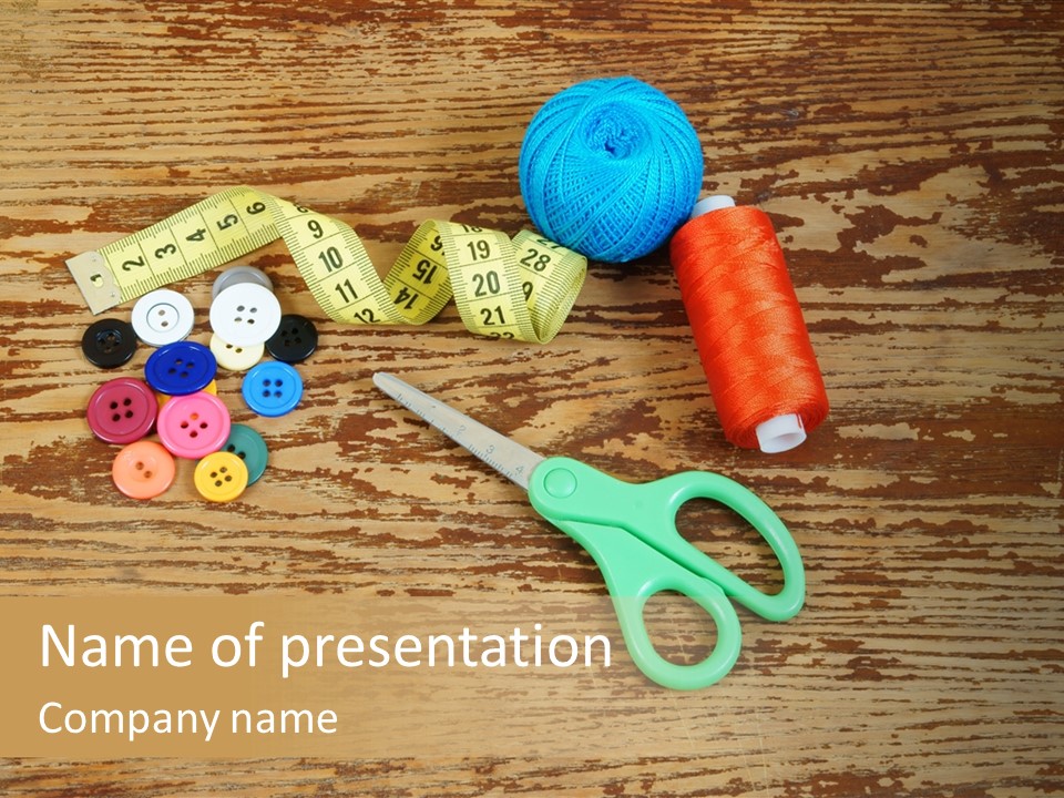 Ball Button Coil PowerPoint Template