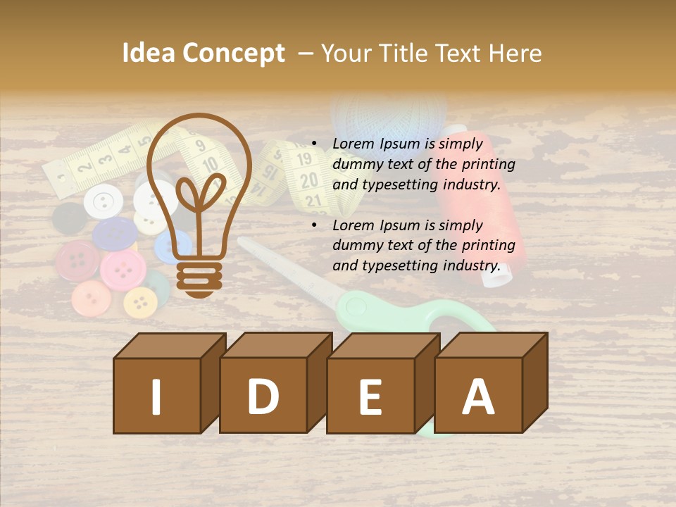 Ball Button Coil PowerPoint Template