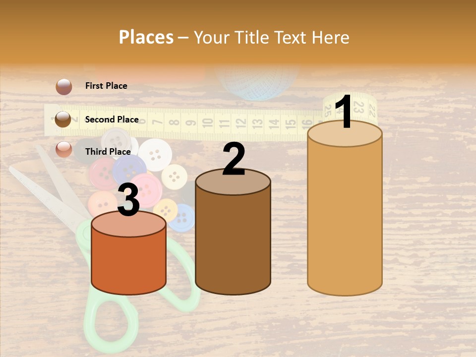 String Repair Button PowerPoint Template