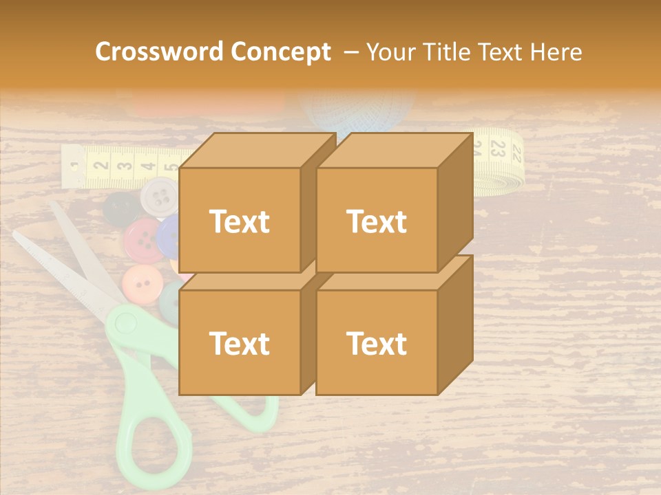 String Repair Button PowerPoint Template