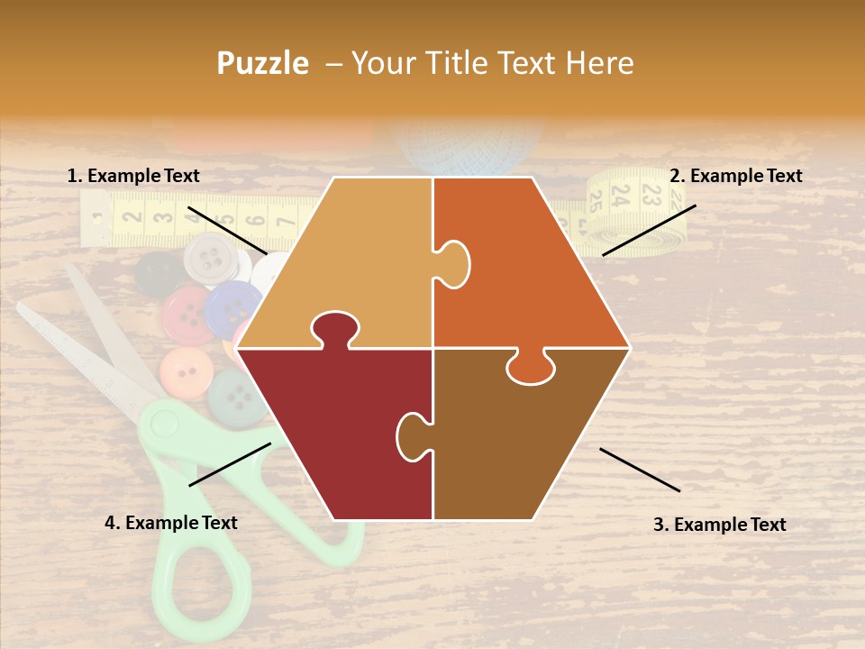 String Repair Button PowerPoint Template