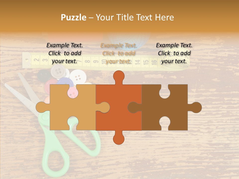 String Repair Button PowerPoint Template