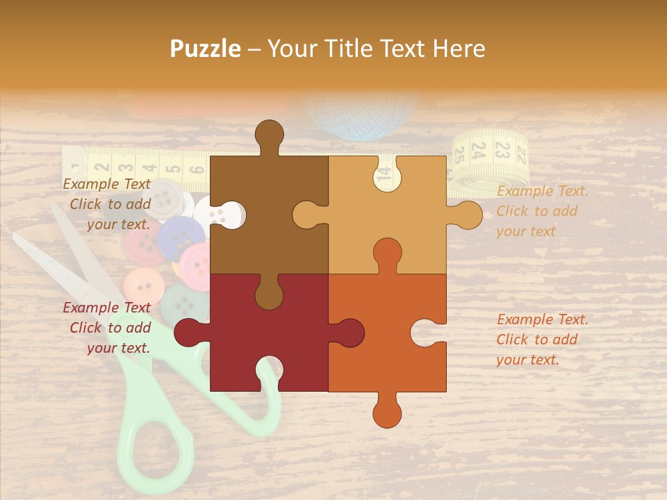 String Repair Button PowerPoint Template