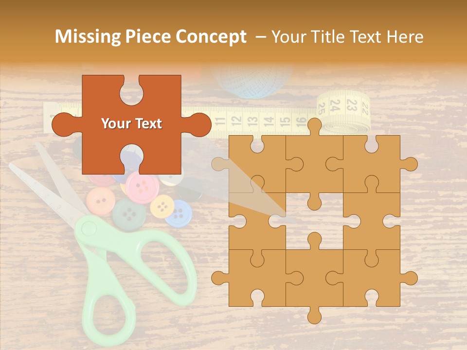 String Repair Button PowerPoint Template