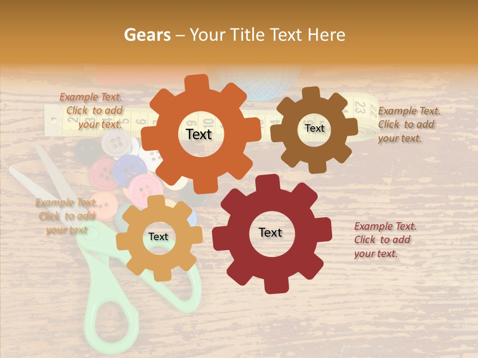 String Repair Button PowerPoint Template