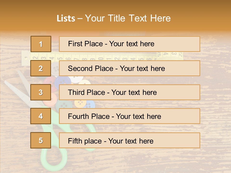 String Repair Button PowerPoint Template
