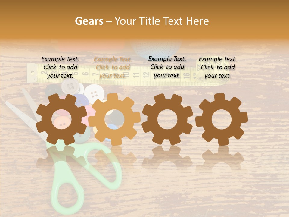 String Repair Button PowerPoint Template