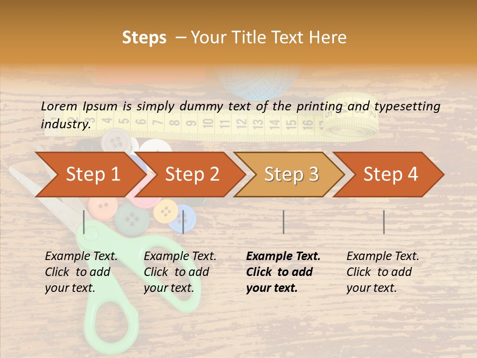 String Repair Button PowerPoint Template