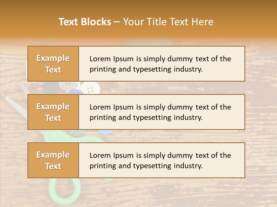String Repair Button PowerPoint Template
