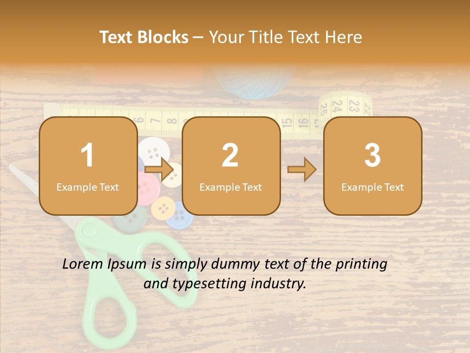 String Repair Button PowerPoint Template