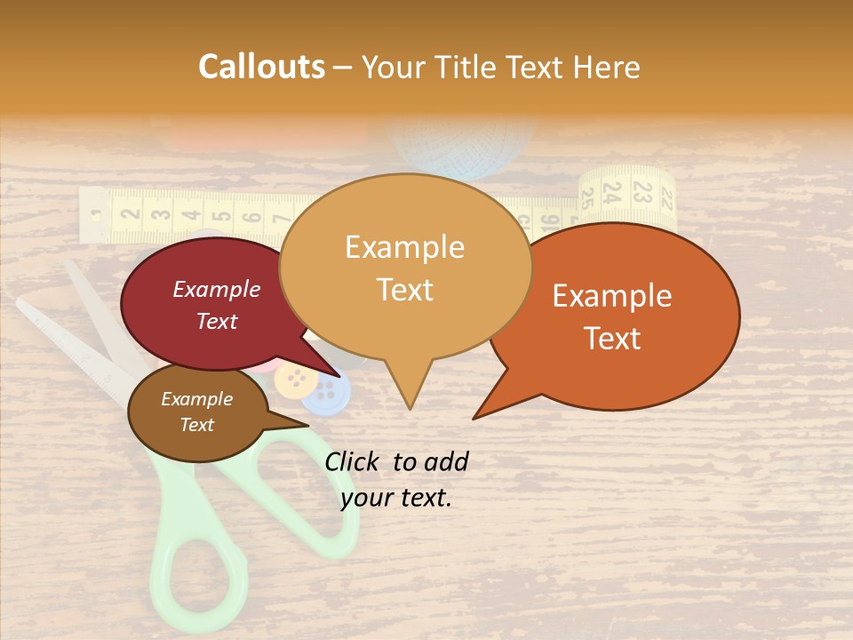 String Repair Button PowerPoint Template