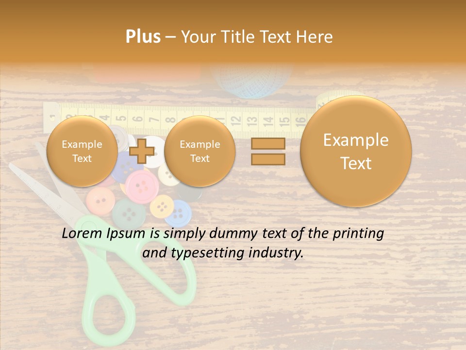 String Repair Button PowerPoint Template