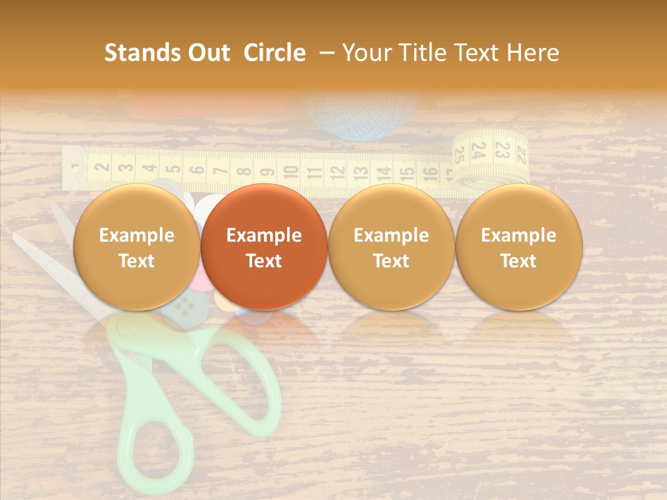 String Repair Button PowerPoint Template