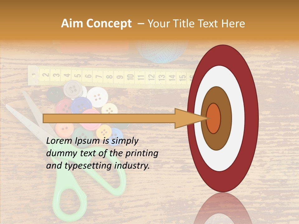 String Repair Button PowerPoint Template