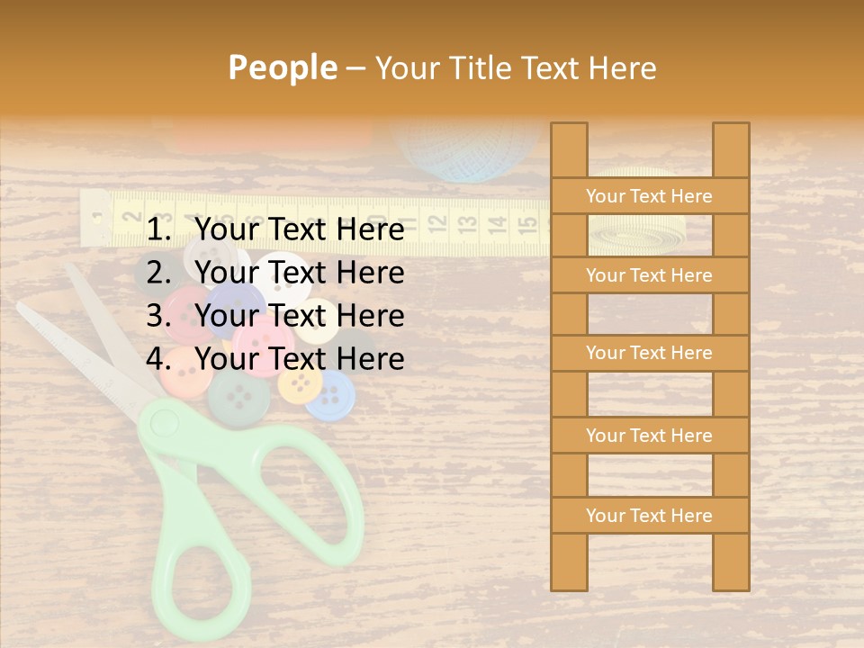 String Repair Button PowerPoint Template