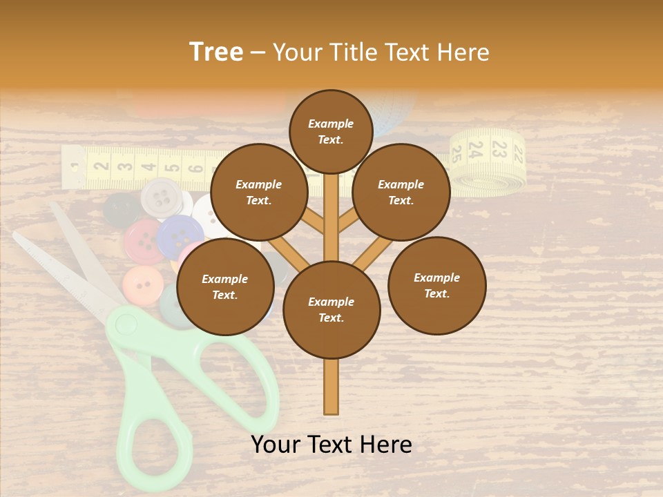 String Repair Button PowerPoint Template