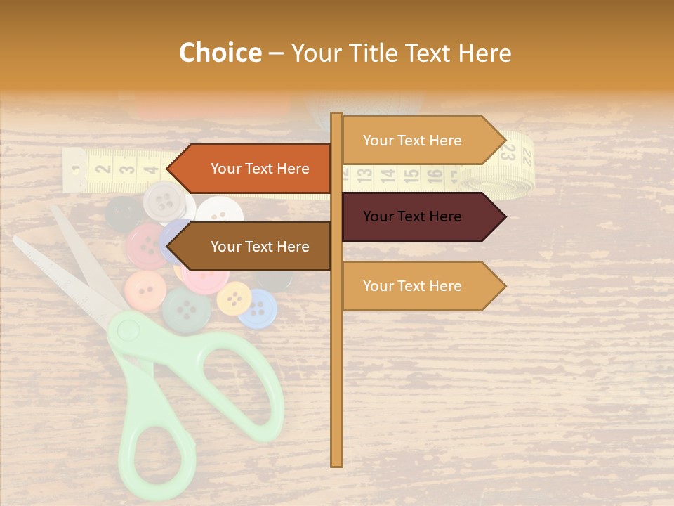 String Repair Button PowerPoint Template