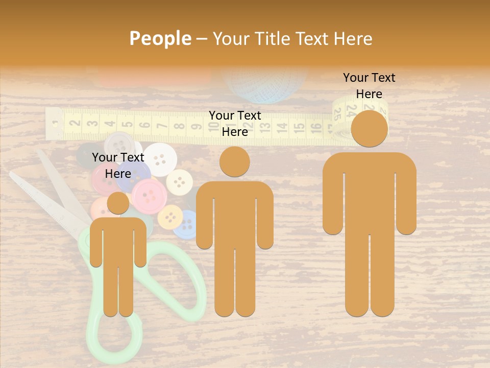 String Repair Button PowerPoint Template