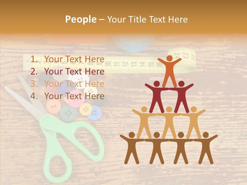 String Repair Button PowerPoint Template