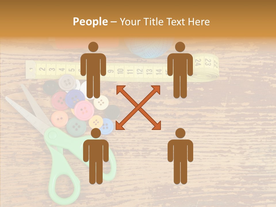 String Repair Button PowerPoint Template