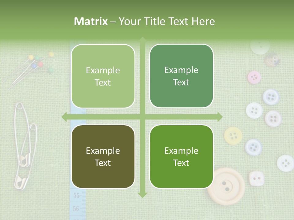 Supplies Fashion Decoration PowerPoint Template