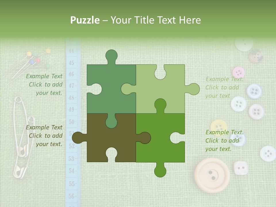 Supplies Fashion Decoration PowerPoint Template