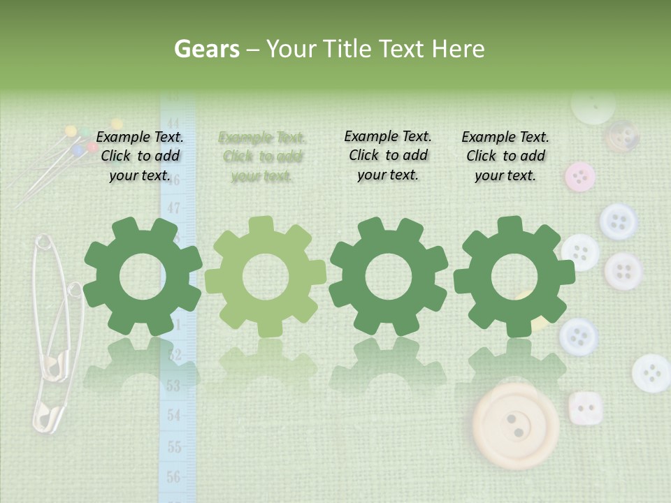 Supplies Fashion Decoration PowerPoint Template