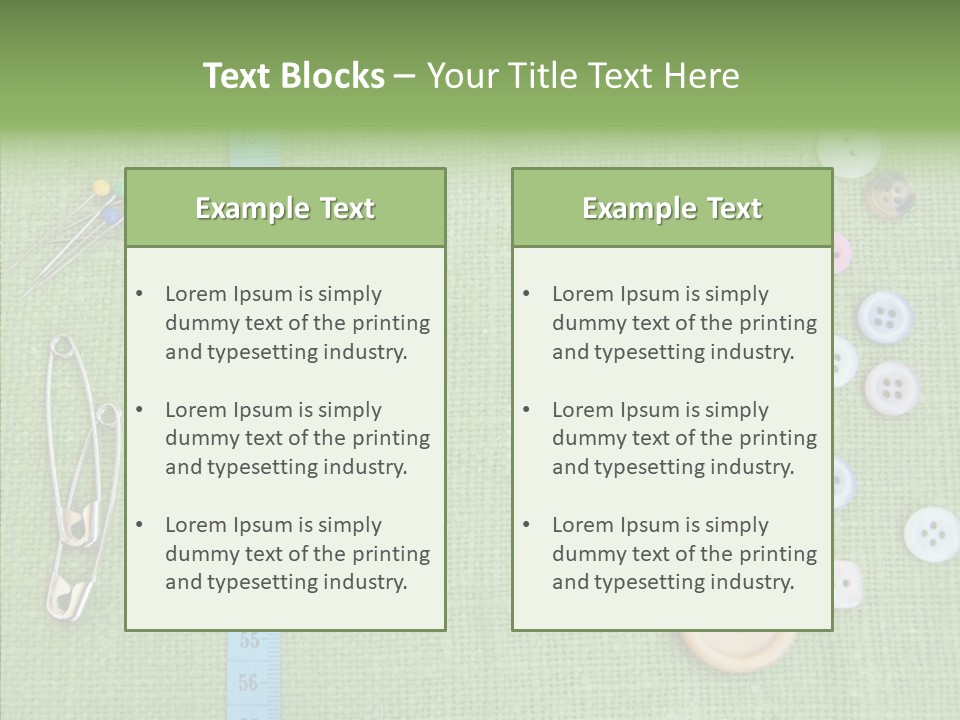 Supplies Fashion Decoration PowerPoint Template