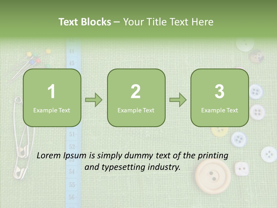 Supplies Fashion Decoration PowerPoint Template