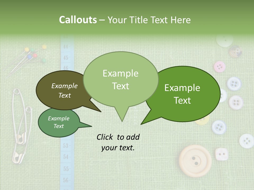 Supplies Fashion Decoration PowerPoint Template