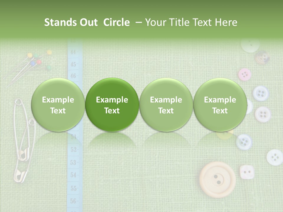 Supplies Fashion Decoration PowerPoint Template