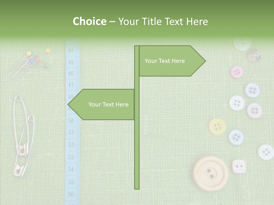 Supplies Fashion Decoration PowerPoint Template