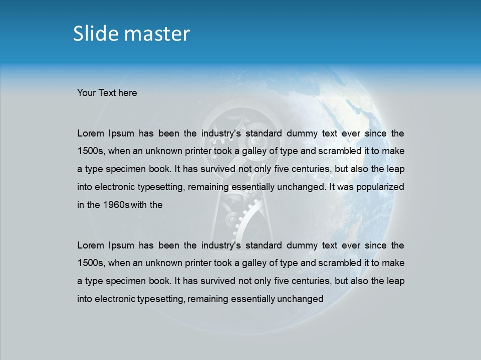 Earth America Planet PowerPoint Template