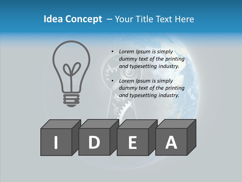 Earth America Planet PowerPoint Template