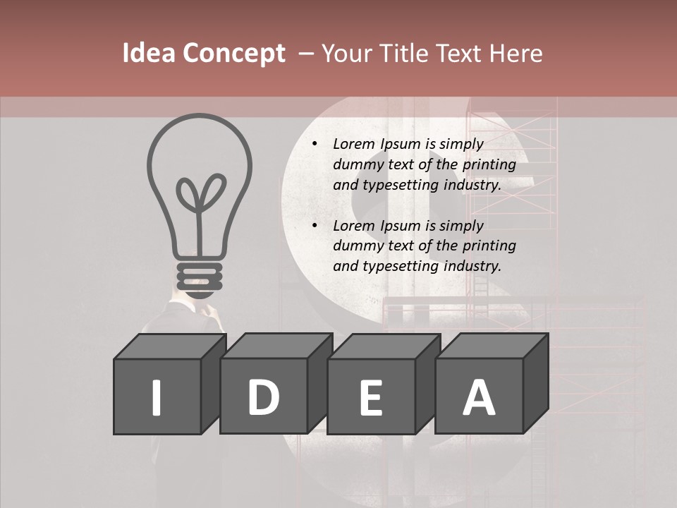 Dollar Idea Creative PowerPoint Template