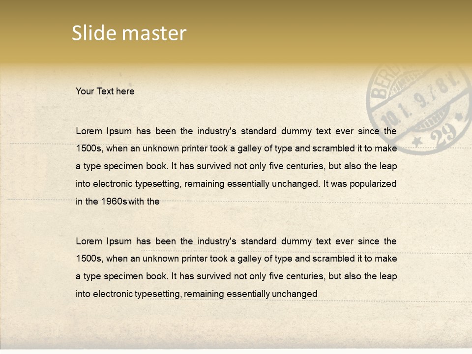 Nobody Used Berlin PowerPoint Template