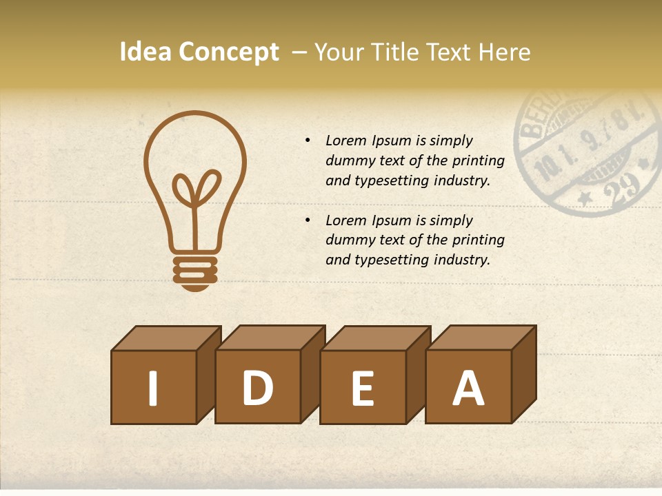 Nobody Used Berlin PowerPoint Template